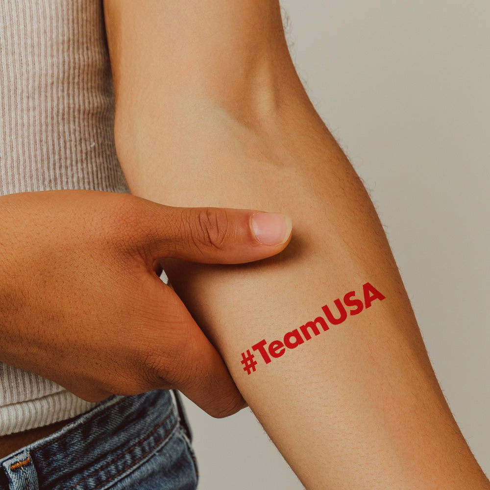 #TeamUSA Temporary Tattoo 2.5 in x 2 in