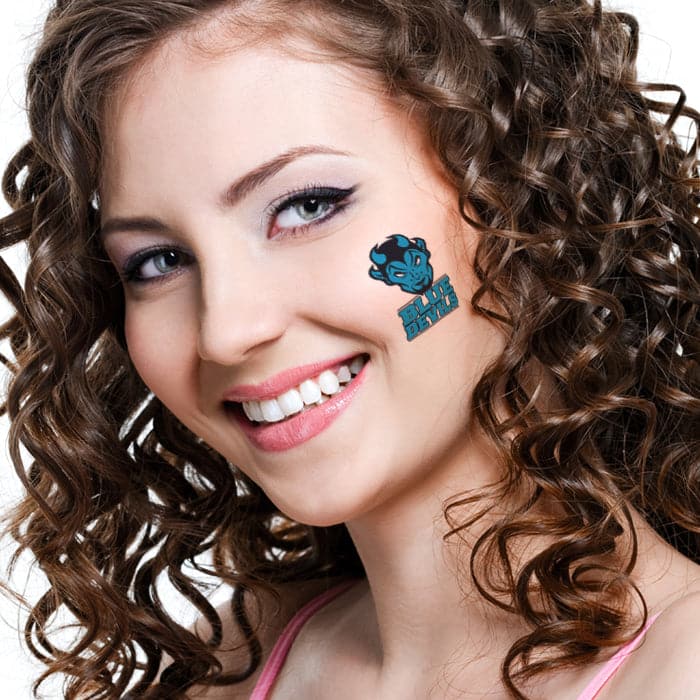Blue Devils Temporary Tattoo 2 in x 2 in