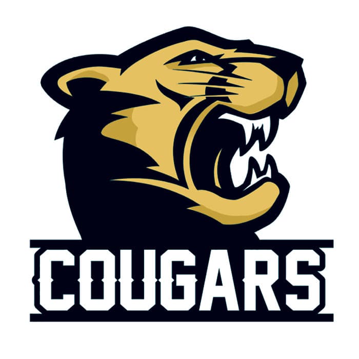 Cougars Temporary Tattoo 2 in x 2 in