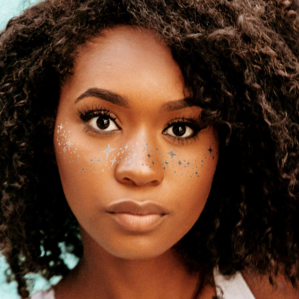 Star Spangled Freckle Temporary Tattoos Party Pack 6 Tattoos Assortment