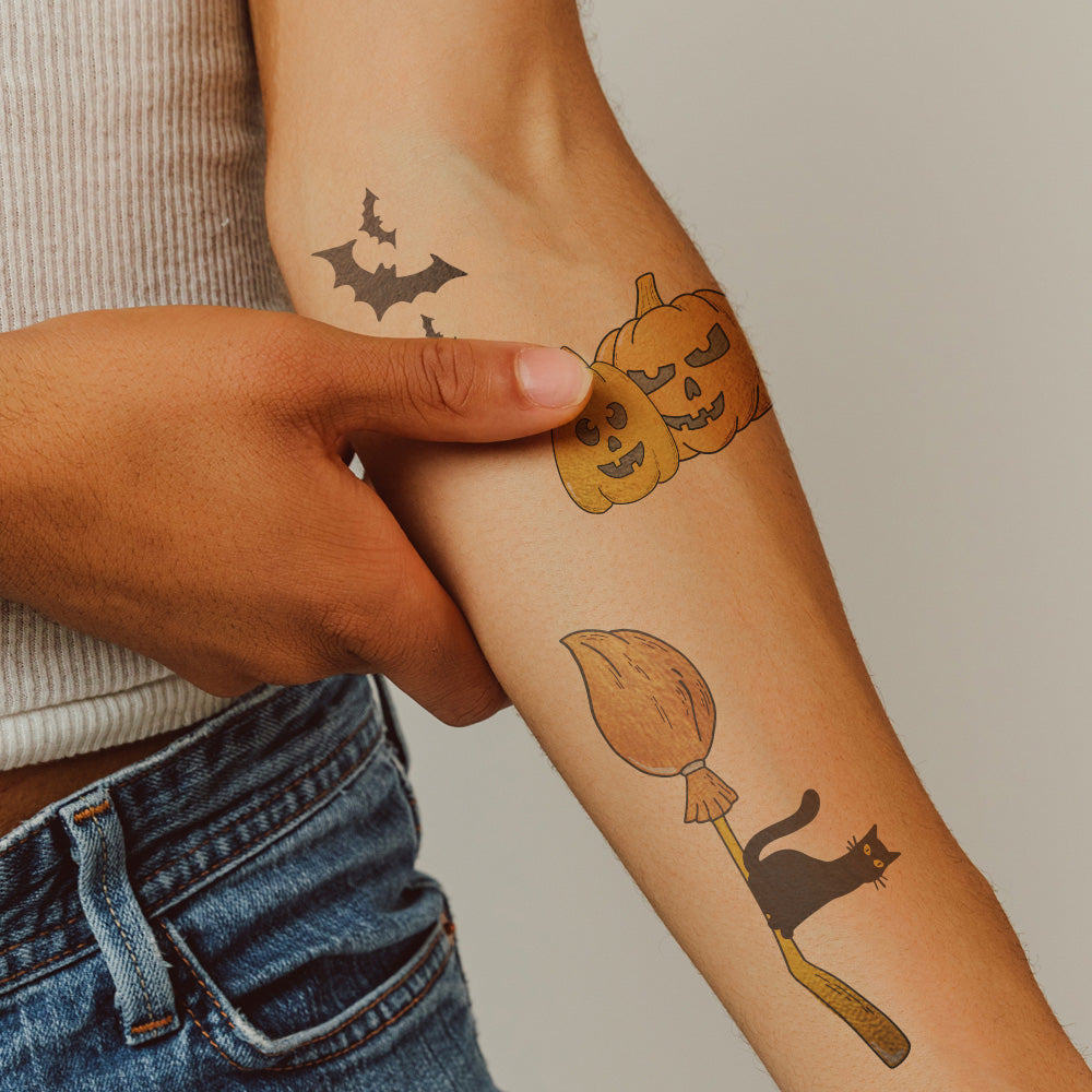 Halloween Fun Tattoo Sheet 4 in x 6 in