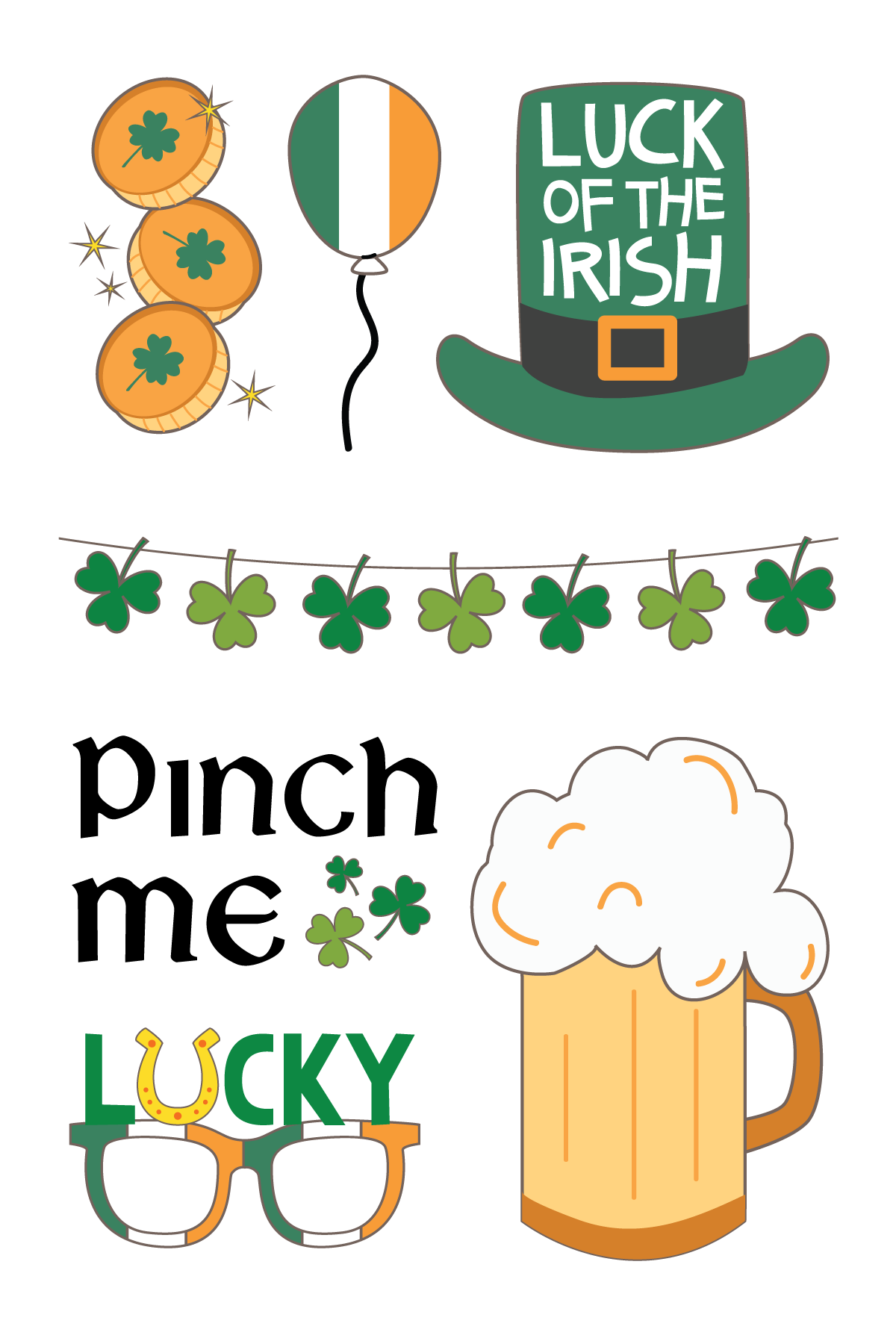 St Patrick's Day Tattoos 4 in x 6 in