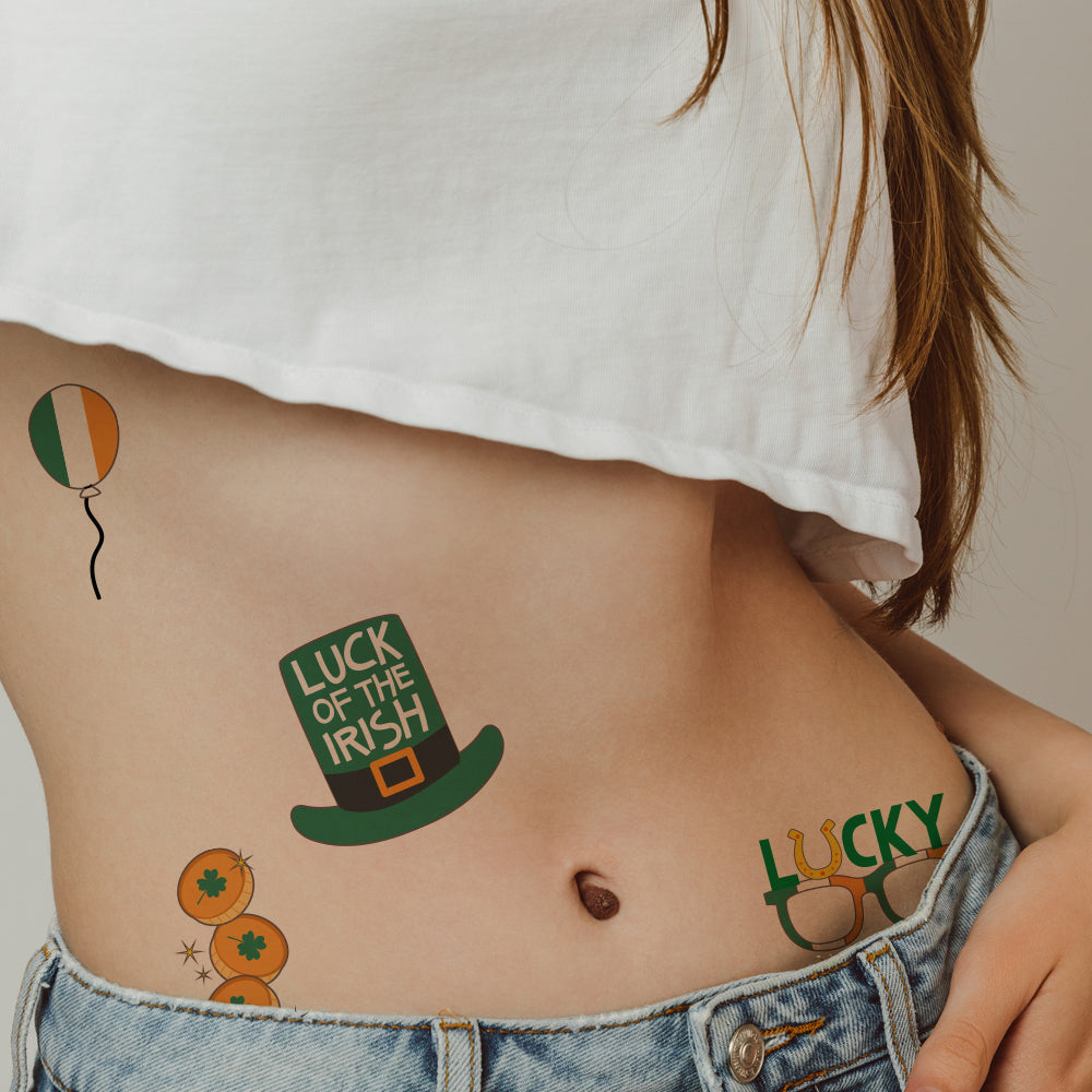 St Patrick's Day Tattoos 4 in x 6 in