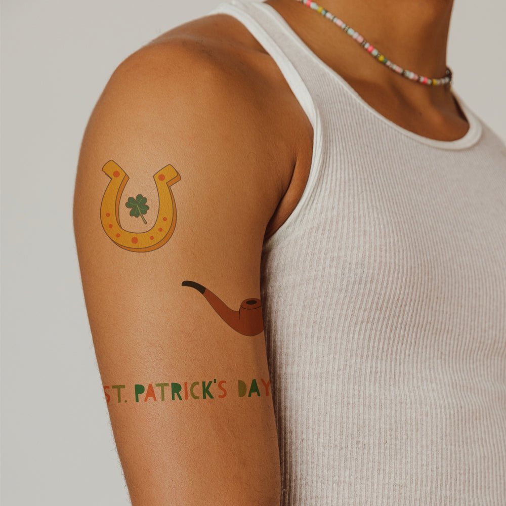 St Patrick's Day Tattoo Party Sheet 4 in x 6 in