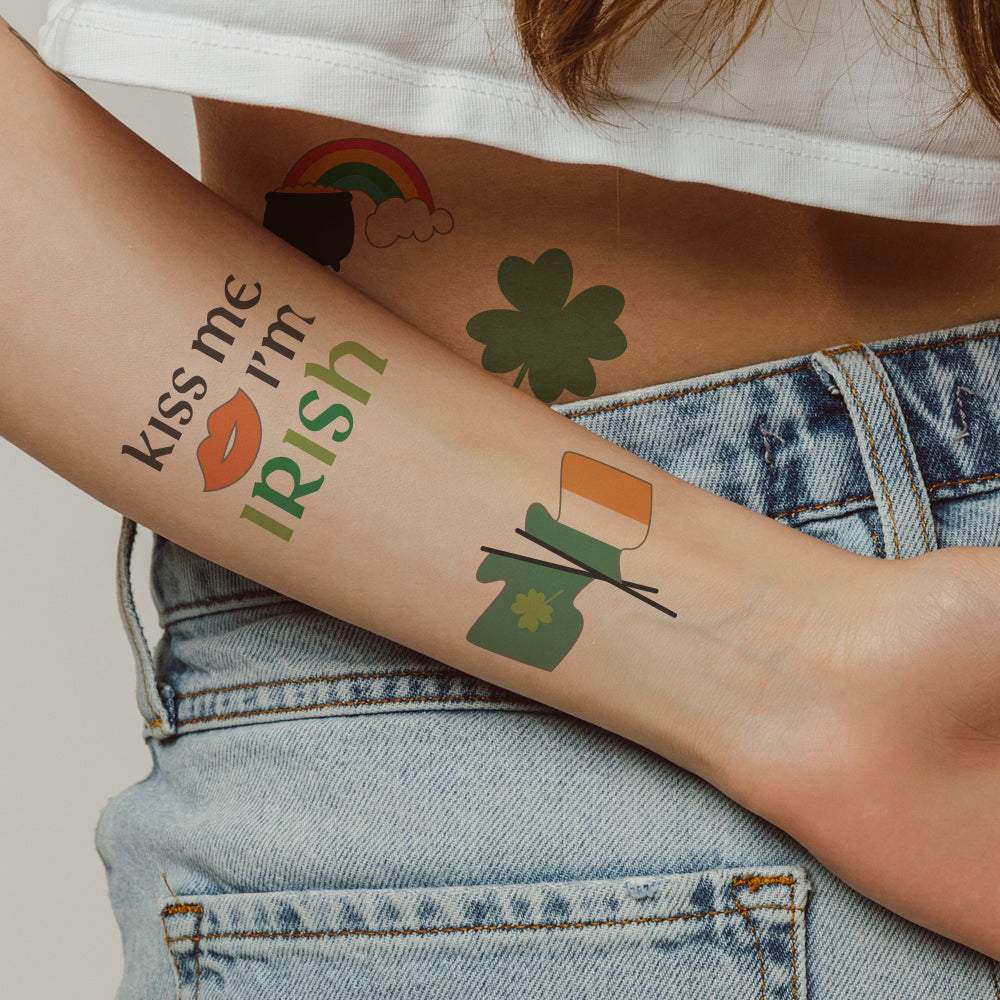 St Patrick's Day Tattoo Party Sheet 4 in x 6 in