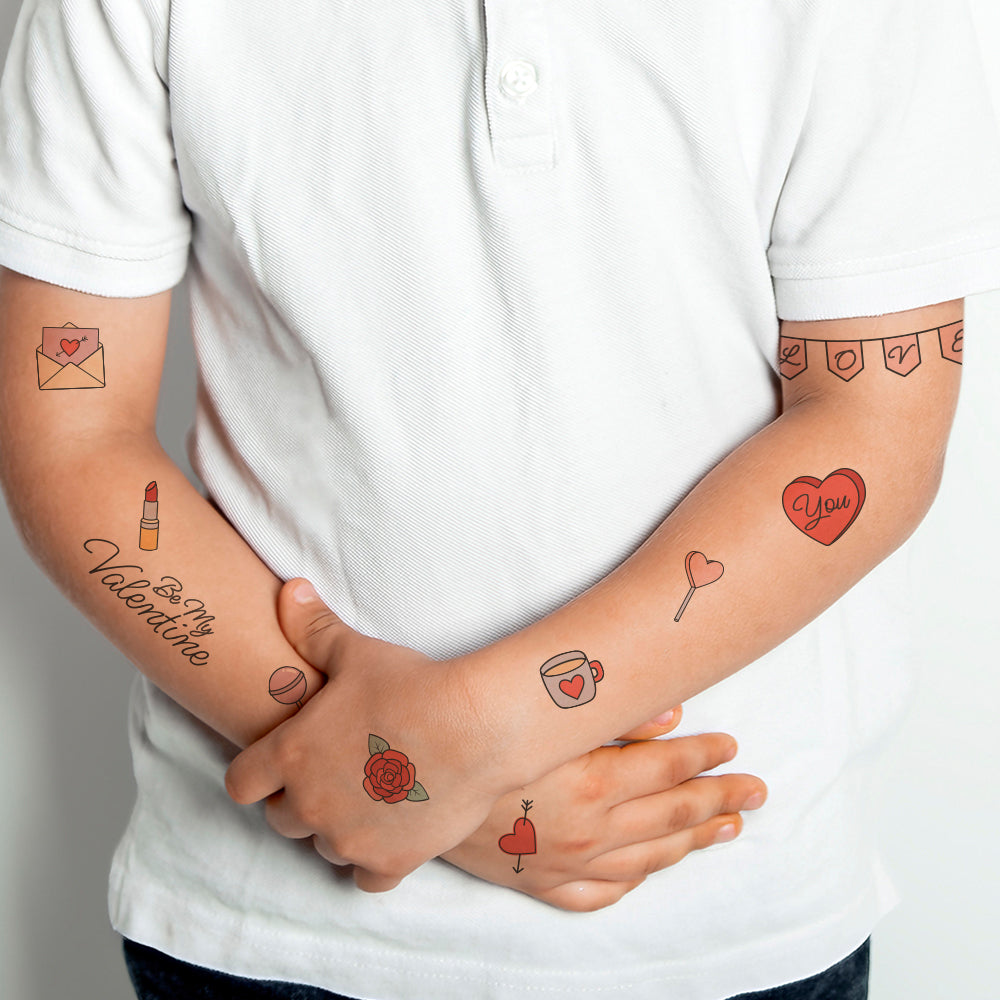 Valentine's Day Vintage Tattoos 4 in x 6 in