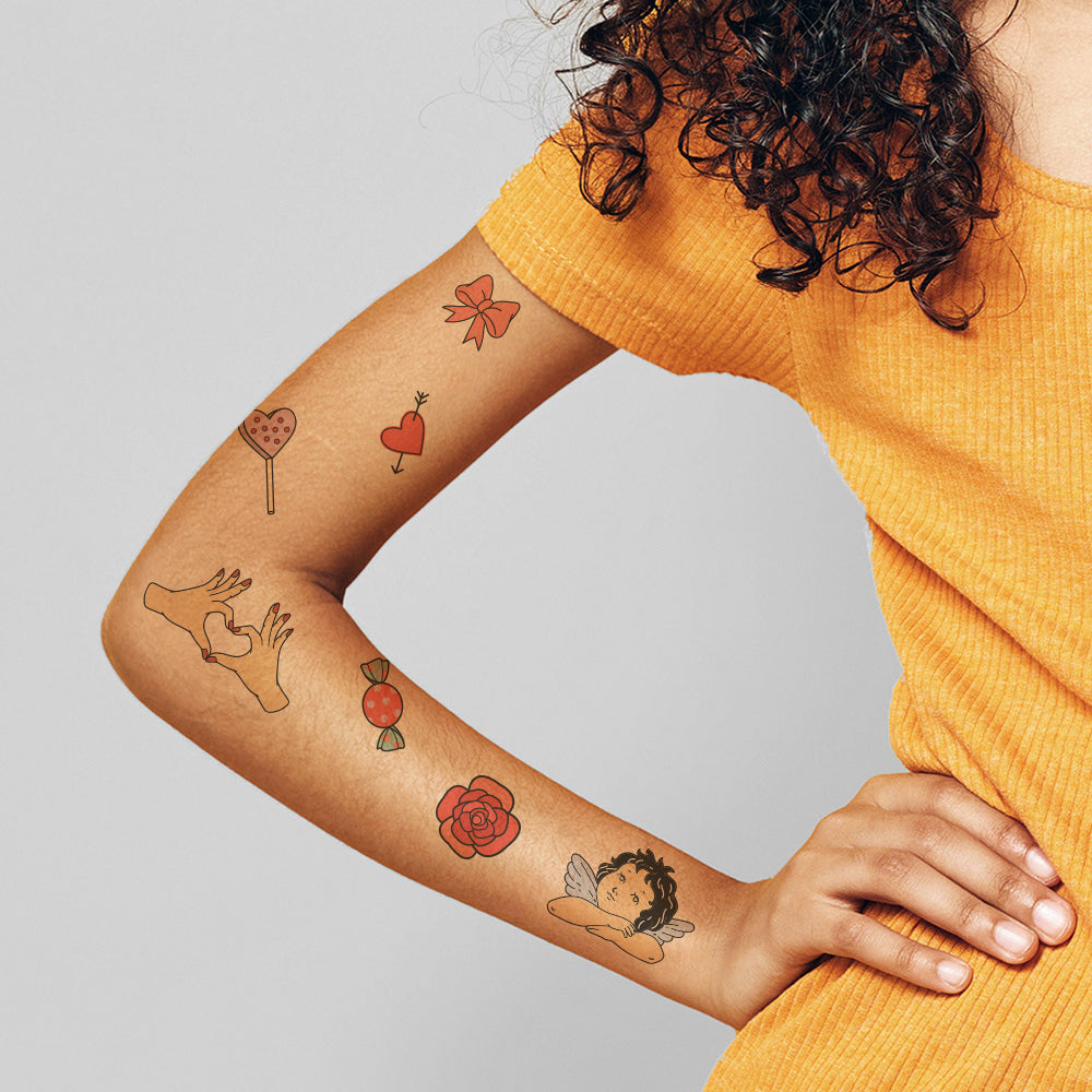 Valentine's Day Vintage Tattoos 4 in x 6 in