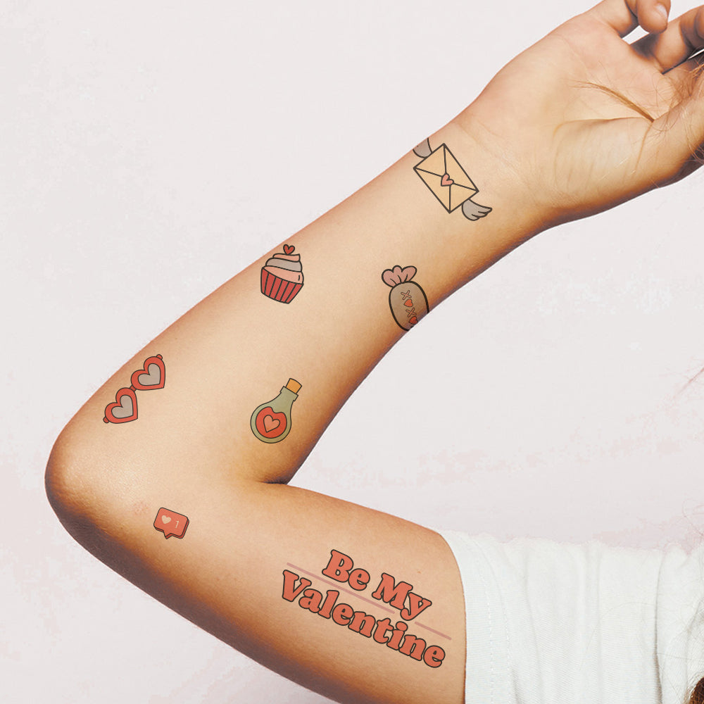 Valentine's Day Tattoos 4 in x 6 in