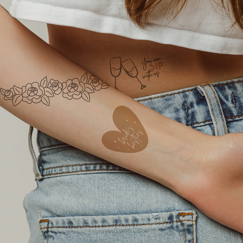 Bachelorette Party Tattoos 4 in x 6 in