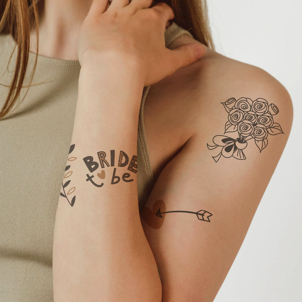 Bridal Shower Tattoos 4 in x 6 in