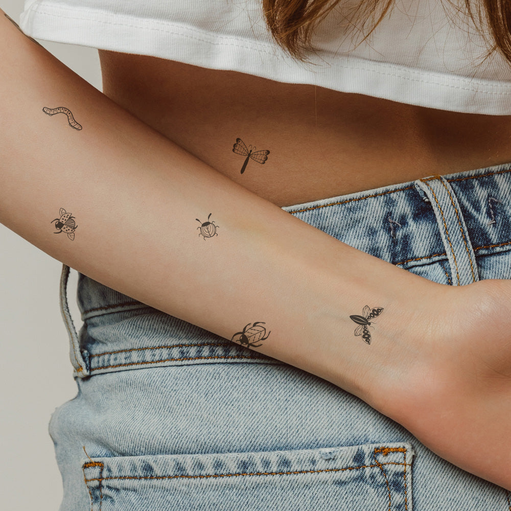 Tiny Bug Tattoos 26 in x 6 in