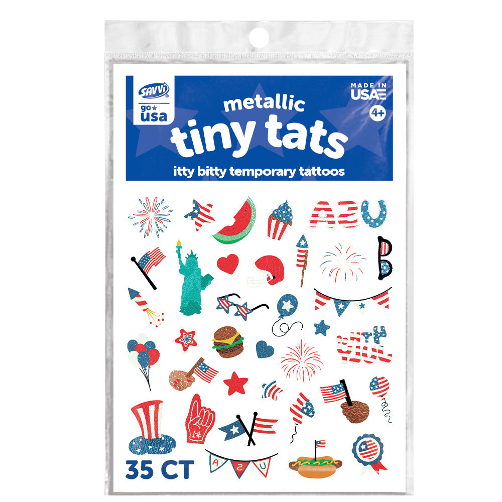 Americana Metallic Small Tiny Tats 35CT Assortment