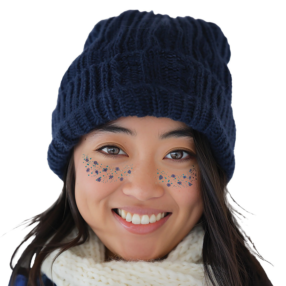 Winter Freckles Temporary Tattoos Snowflakes Party Pack 8 Tattoos Assortment