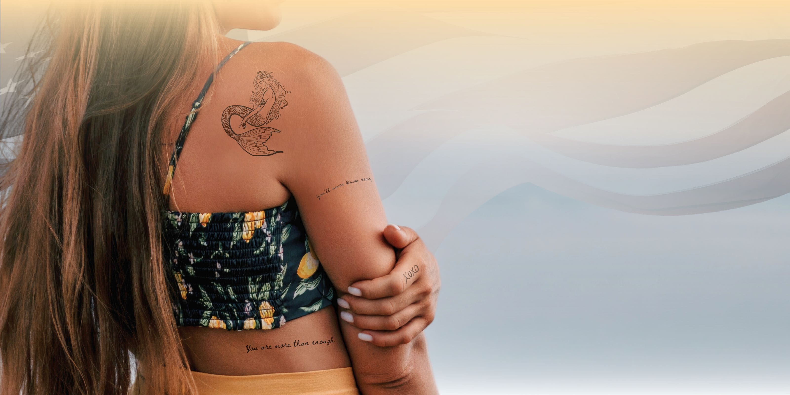 Summer Temporary Tattoos and Custom Semi-Permanent Tattoos