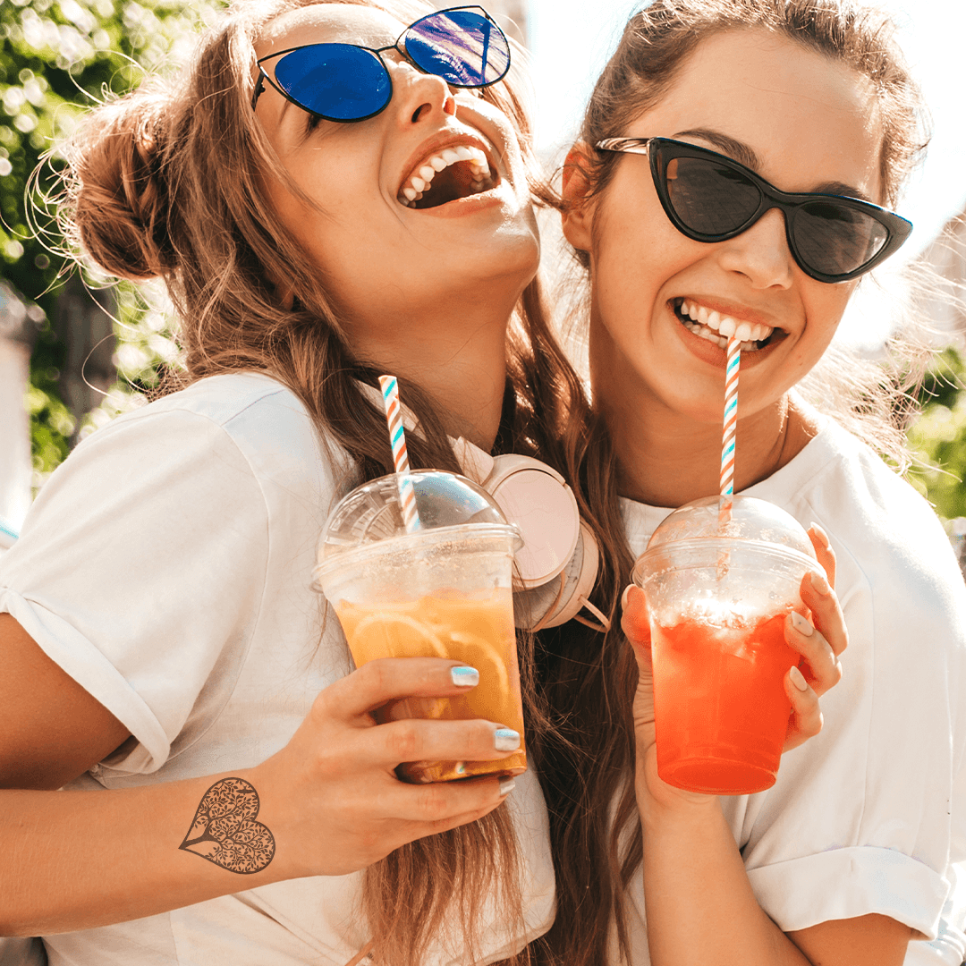 Heart Tree Temporary Tattoo 2 in x 2 in