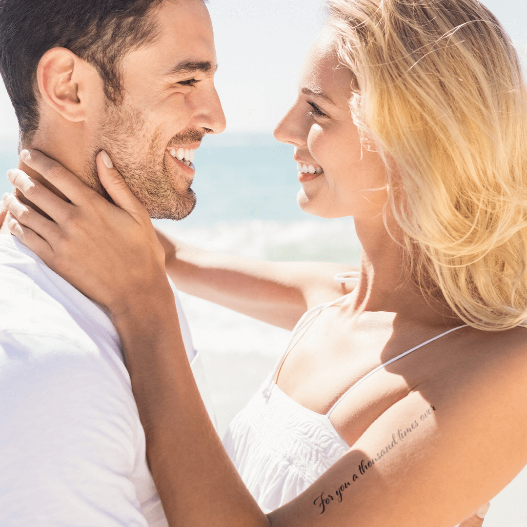 For you a thousand times over Temporary Tattoo 4 in x 1.5 in