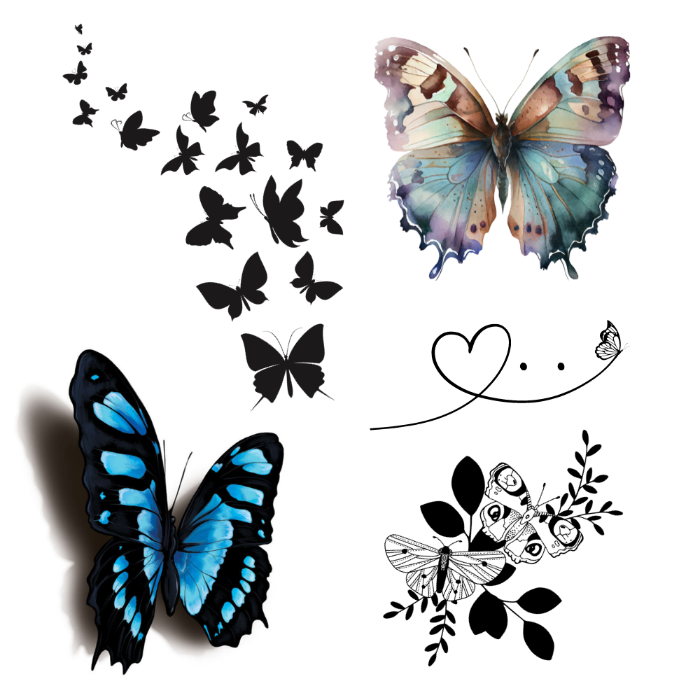 Butterfly Temporary Tattoos