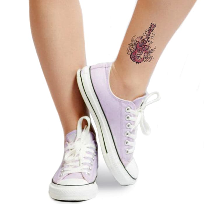 Wicked Midnight Rocker Temporary Tattoo 3.5 in x 2.5 in