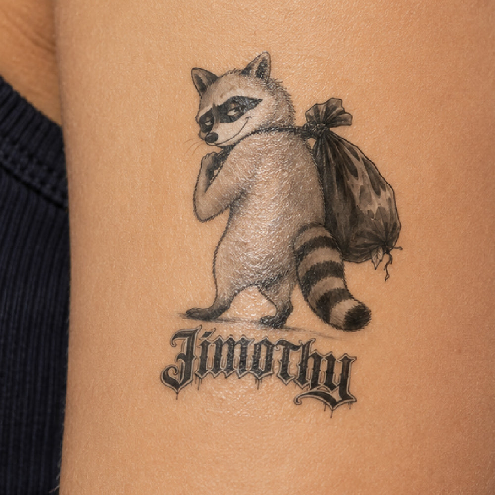 Jimothy The Midnight Hustler Temporary Tattoo