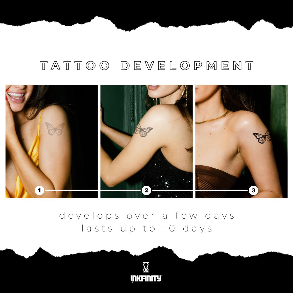 Semi-Permanent Custom Tattoo - Temporary Tattoos