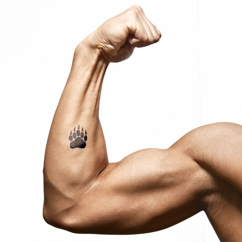 paw temporary tattoo