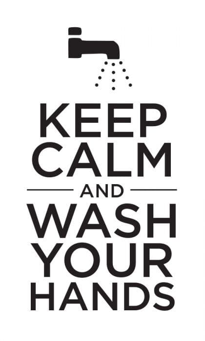 Keep Calm and Wash Your Hands Temporary Tattoo