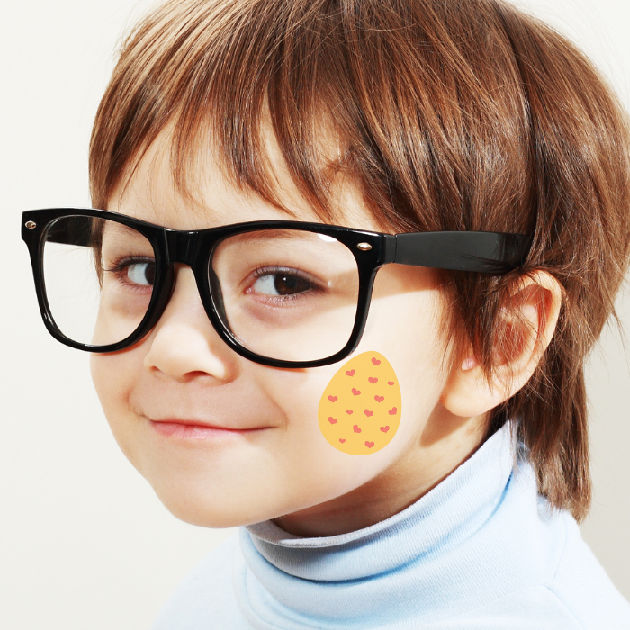 Hearts Easter Egg Temporary Tattoo