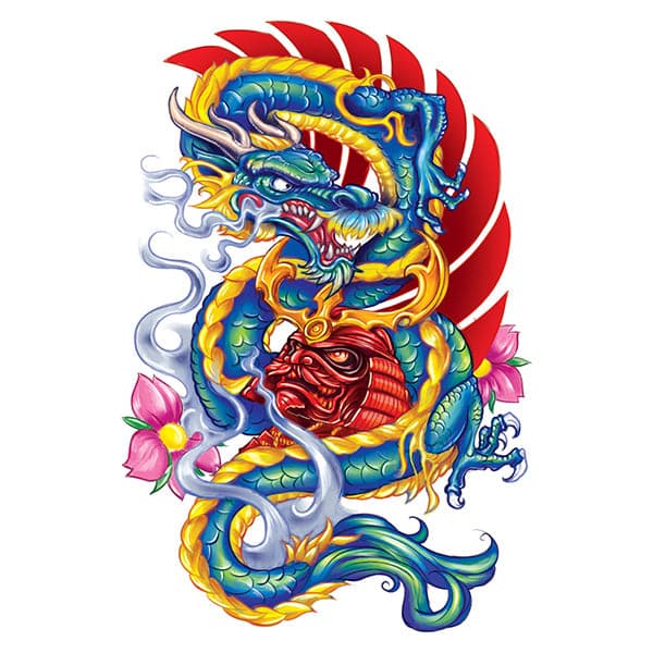 dragon temporary tattoo