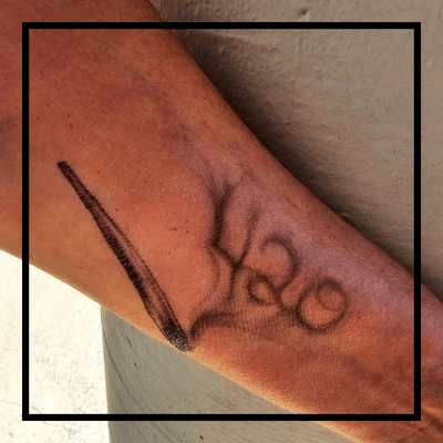 420 Temporary Tattoo