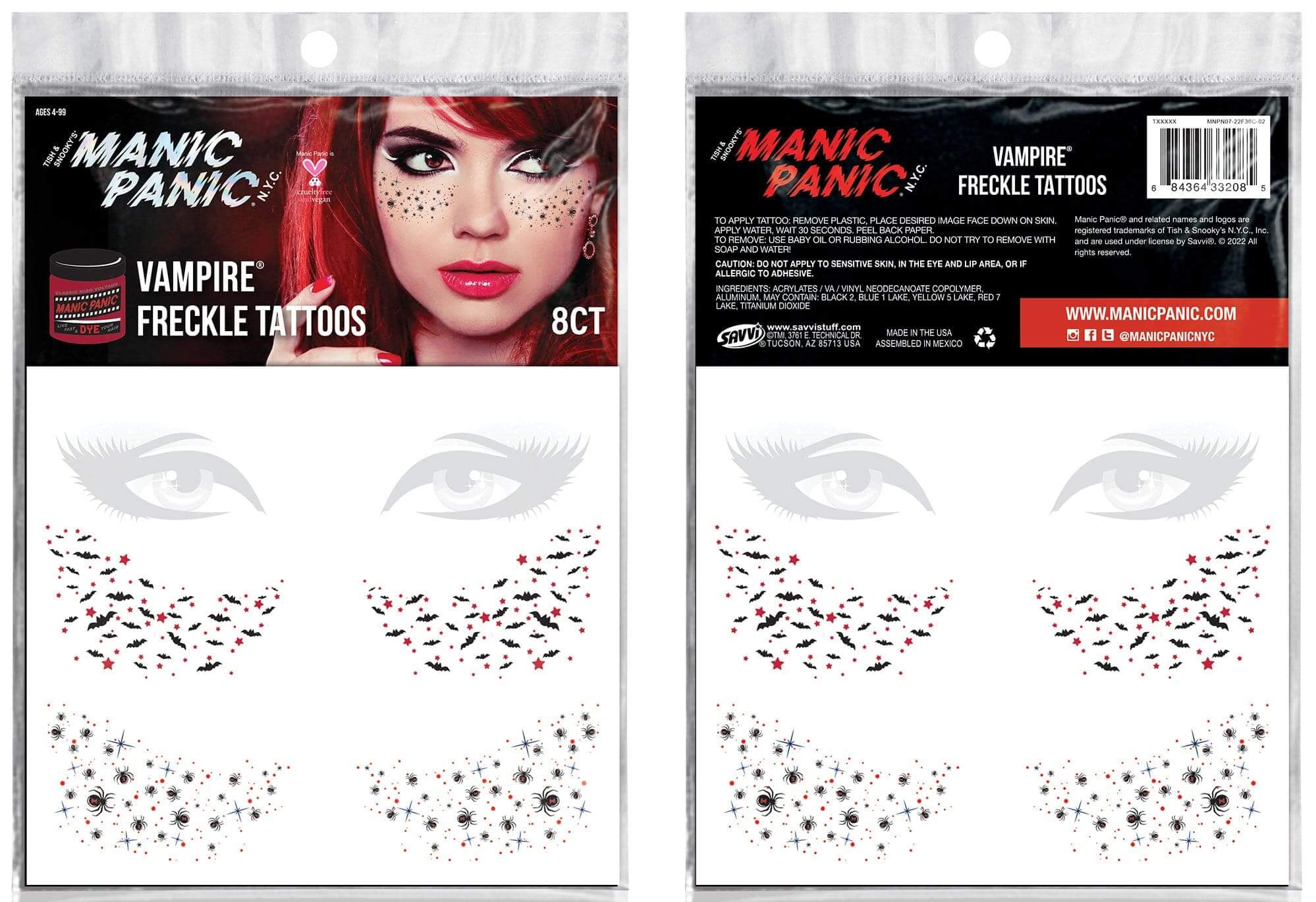 Manic Panic Vampire  Metallic Freckle Tattoos