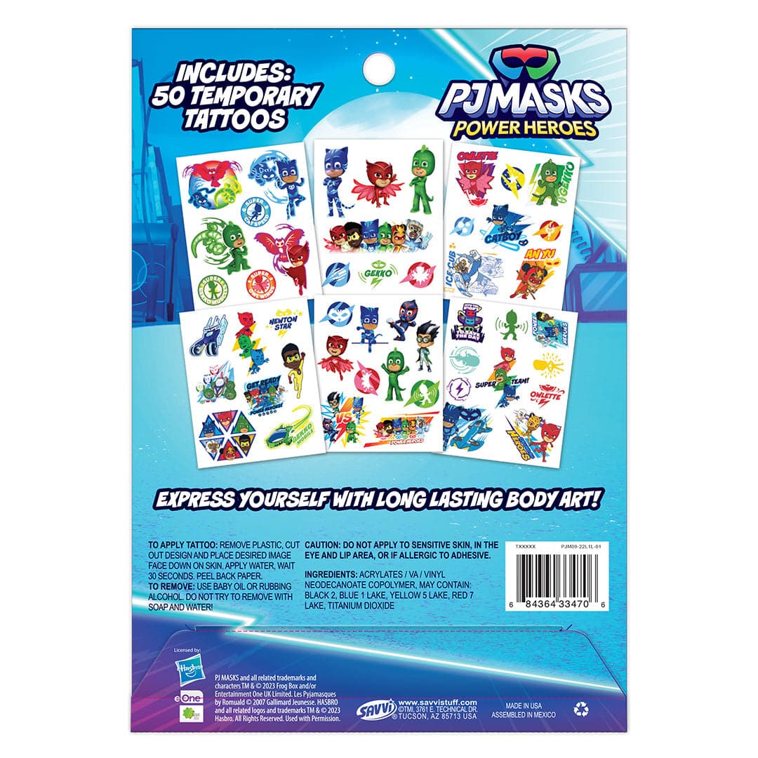 PJ Masks Tattoos