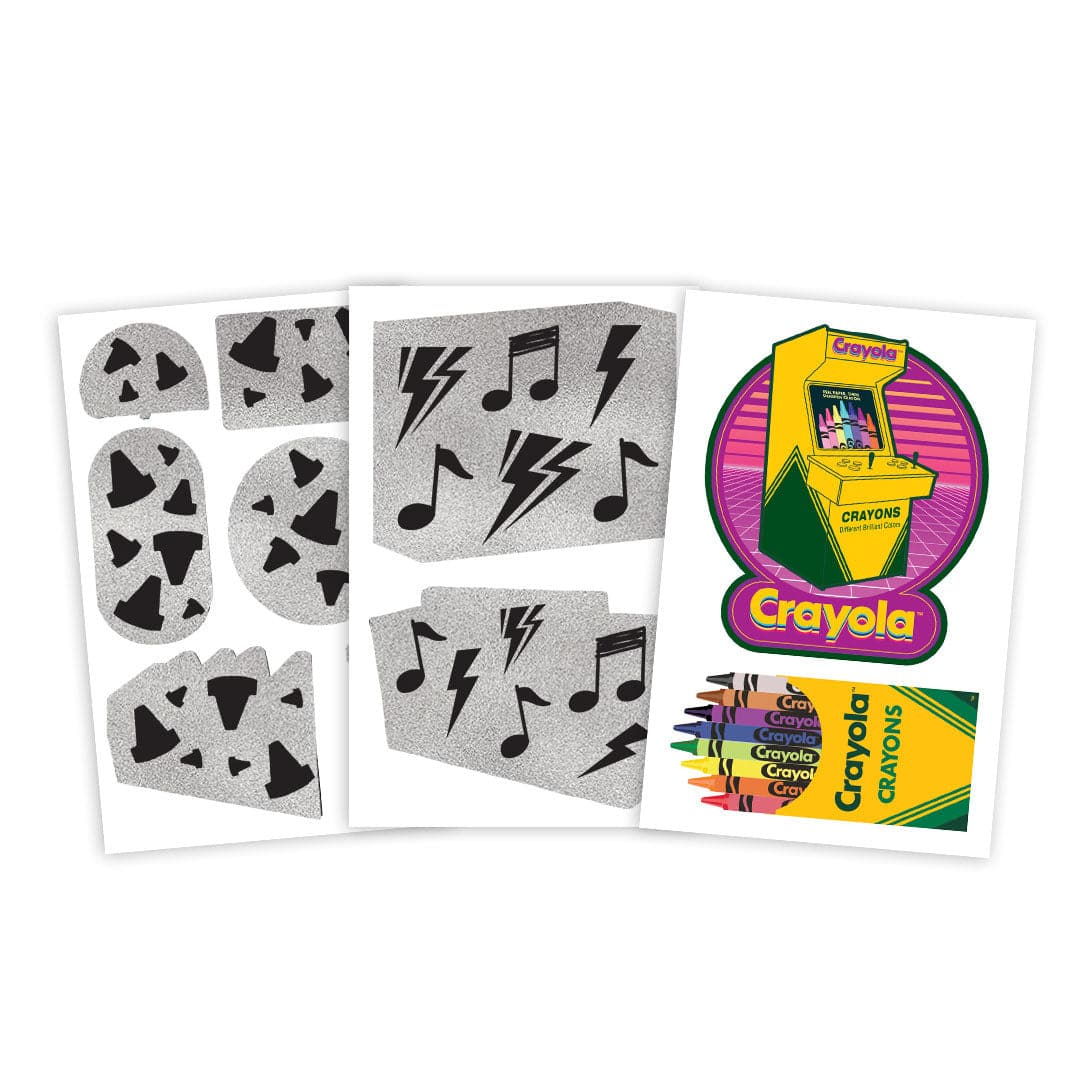 Crayola Retro Secret Reveal Tattoo Pouch