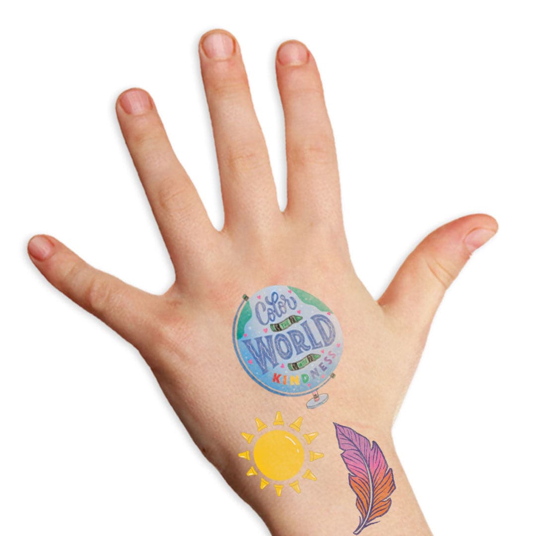 Crayola Colors Of Kindness Secret Reveal Tattoo Pouch