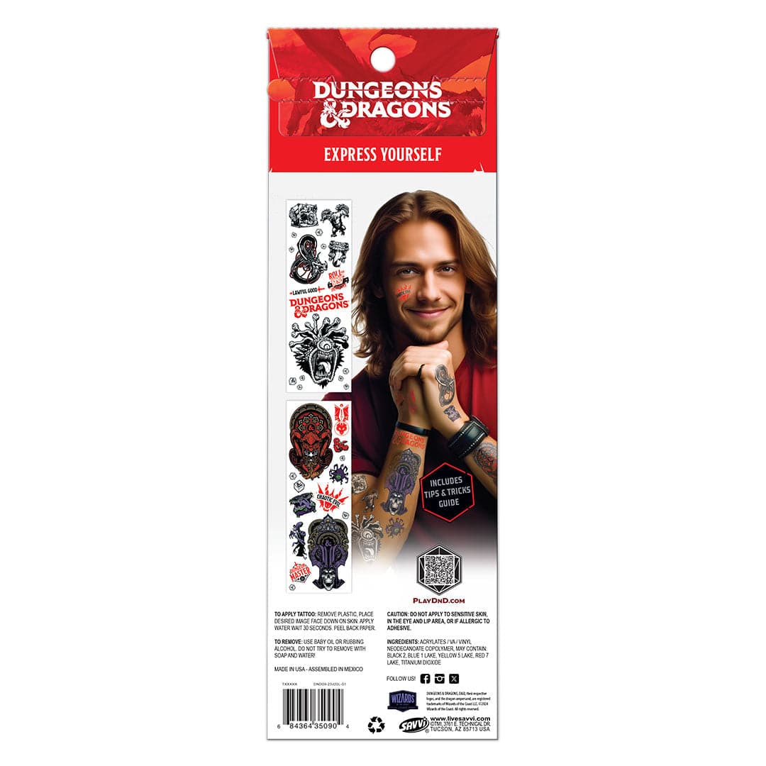 Dungeons and Dragons Flash Tattoo Pouch