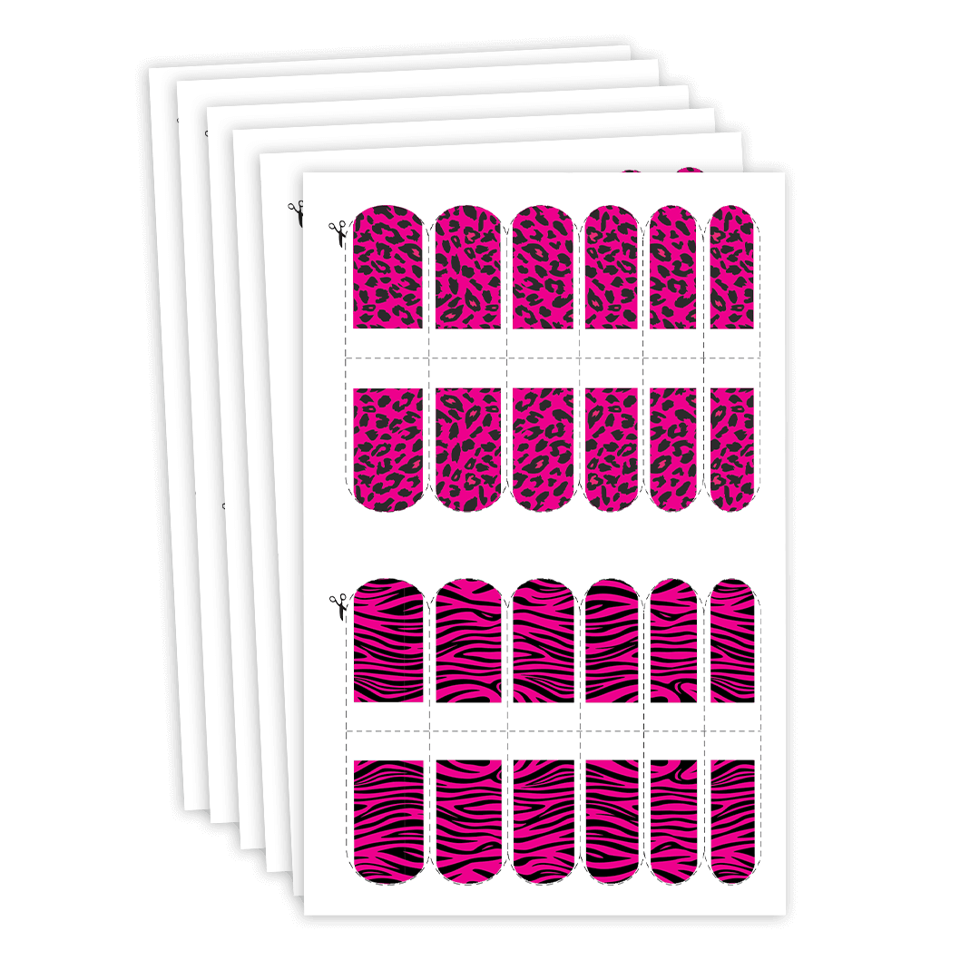 Manic Panic Hot Hot Pink Nail Tattoos