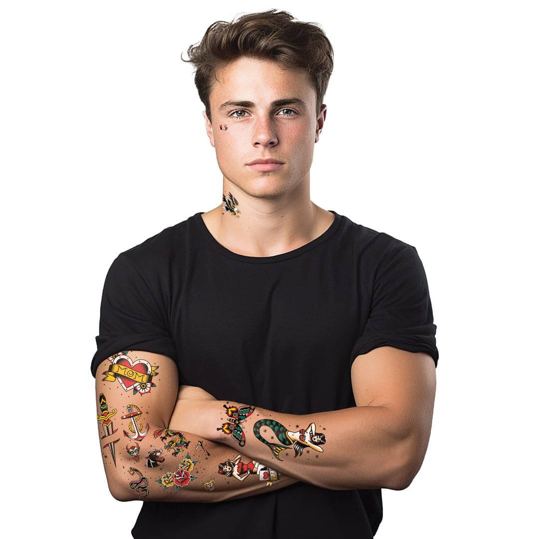 American Traditional Flash Tattoo Pouch by Savvi