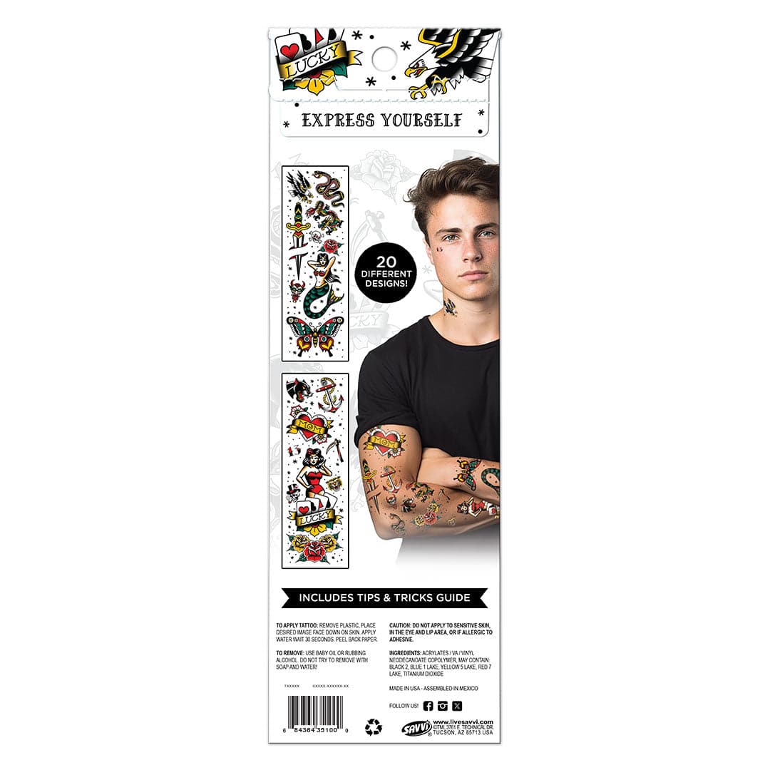 American Traditional Flash Tattoo Pouch by Savvi