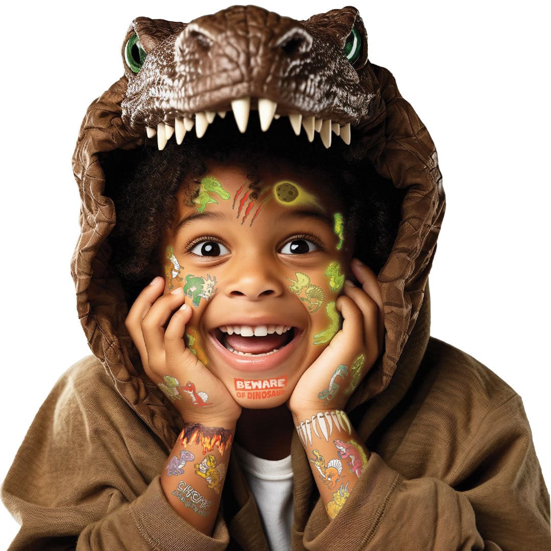 Glow Dino Glow in the Dark Tattoo Pouch by Savvi