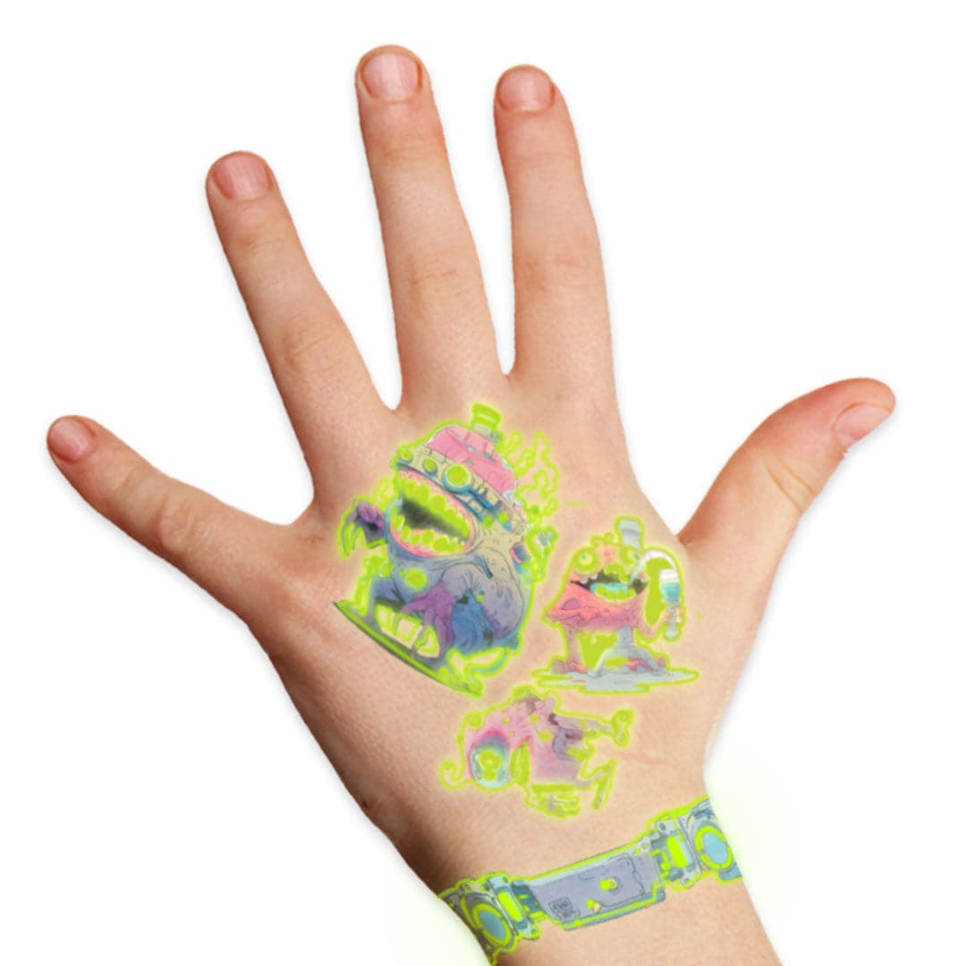 Mad Scientist Glow in the Dark Tattoo Pouch by Savvi