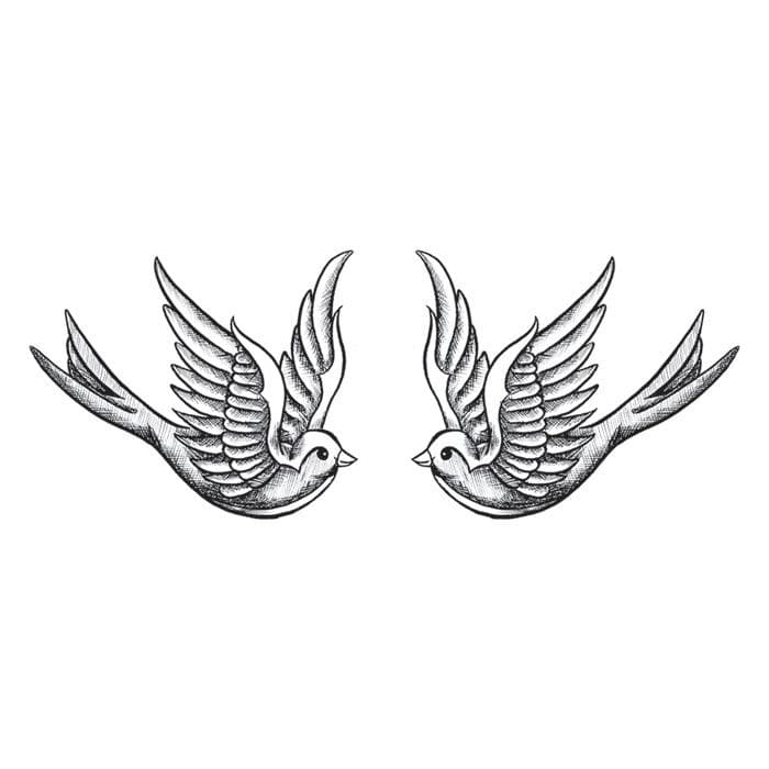 So Fly Dove Temporary Tattoo