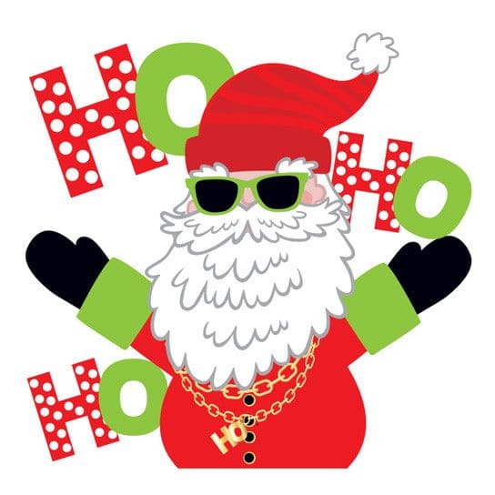 Gangsta Claus Temporary Tattoo