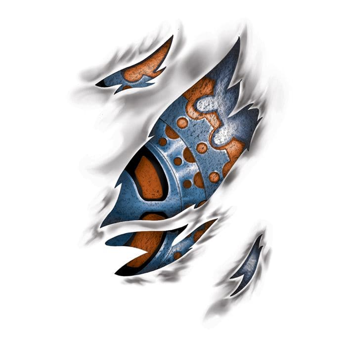 Torn to Pieces Temporary Tattoo