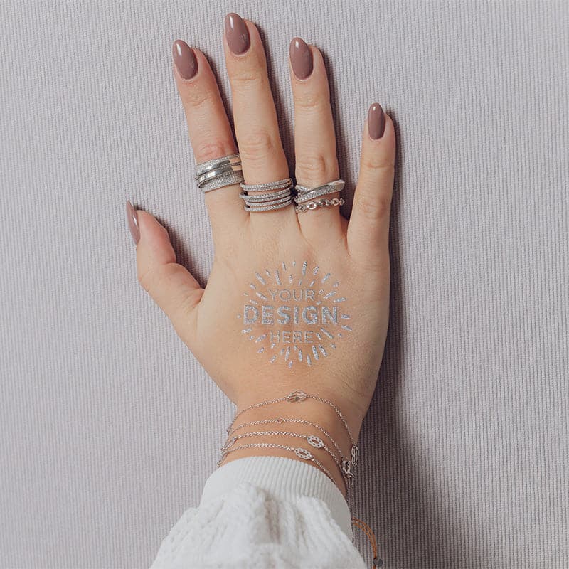 Glitter Custom Tattoo