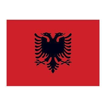Albania Flag Temporary Tattoo
