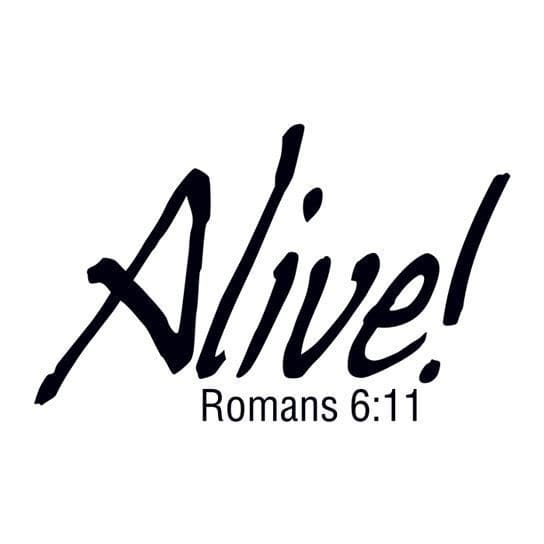Alive Religious Temporary Tattoo