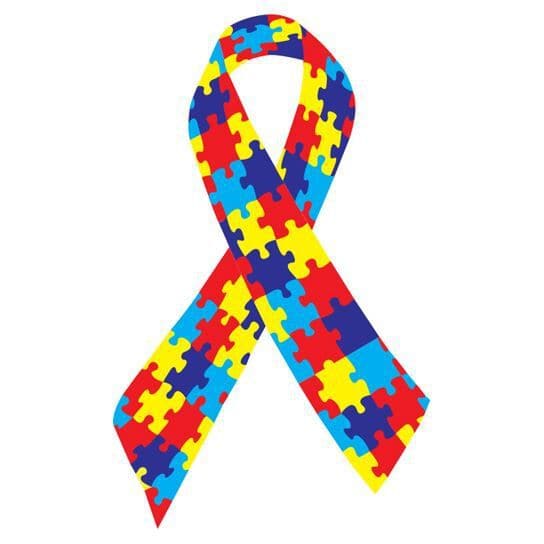 Autism Awareness Ribbon Temporary Tattoo