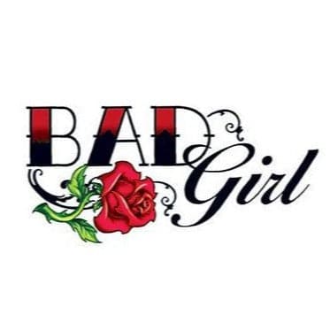 Bad Girl Rose Temporary Tattoo