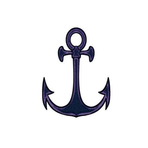 Black Anchor Sailor Temporary Tattoo