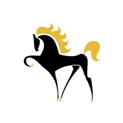 Black Horse Temporary Tattoo