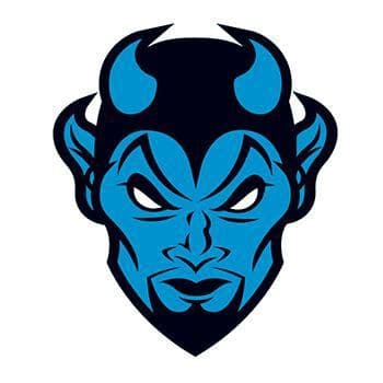 Blue Devil Temporary Tattoo